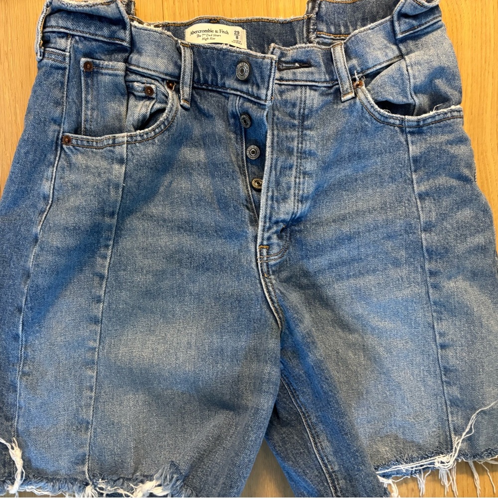 Abercrombie & Fitch Blue Jean Shorts